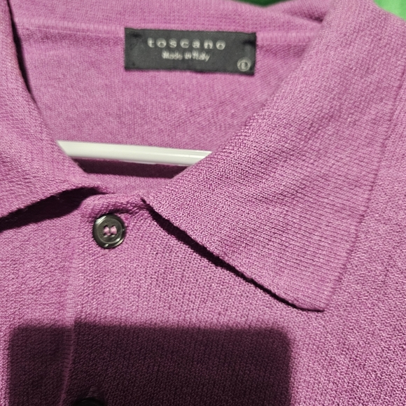 Toscano Soft Polo Shirt EUC Large - No Stains - No Holes - Picture 2 of 3